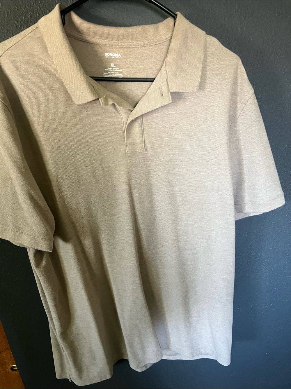 Sonoma Men's Short-Sleeve Polo Shirt - Light Tan